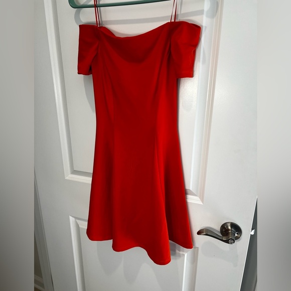 Zara Orange Mini Dress Size Small - Picture 2 of 10